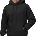 Men's Fleece Pullover Hoodie Loose Fit Ultra Soft Hooded Sweatshirt With Pockets