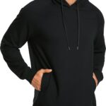 Hoodies for Men French Terry Hooded Sweatshirts Workout Athletic Casual Pullover Hoodie Tops with Pocket