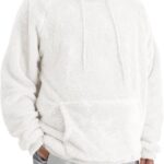 Men's Fuzzy Sherpa Hoodie Sweatshirt Long Sleeve Fashion Pullover Fall Outwear Winter Hooded