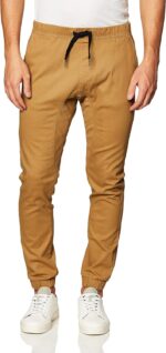 Men's Basic Stretch Twill Jogger Pants-Reg and Big & Tall Sizes