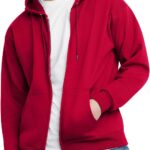 Men's Zip-Up Hoodie,  Fleece Full-Zip Hoodie for Men, Hooded Sweatshirt