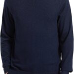 Men's Turtle Neck Sweaters Wool Blended Lightweight Long Sleeve High Neck Pullovers