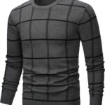 Men's Basic Designed Knitted Sweaters Cotton Soft Crewneck Fall Winter Sweaters